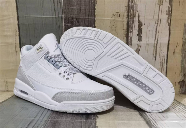 Men's Running weapon Air Jordan 3 White Shoes 0129